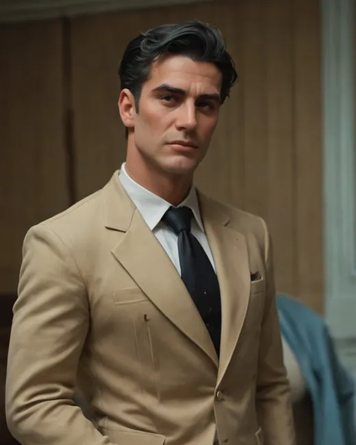 AI boyfriend in a suit ready for a voice call